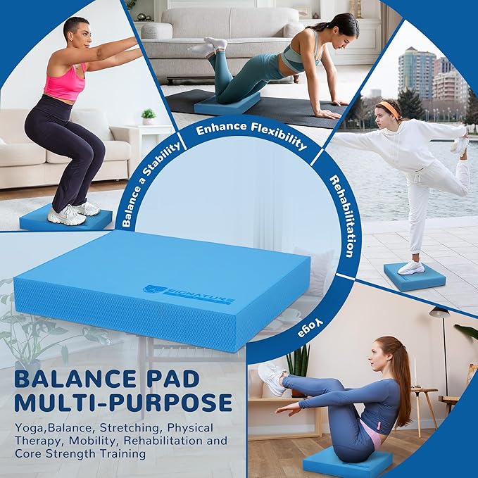 Balance Pad, Nonslip Foam Balance Pad, Professional Foam Exercise Pad for Fitness, Stability Training and Physical Therapy