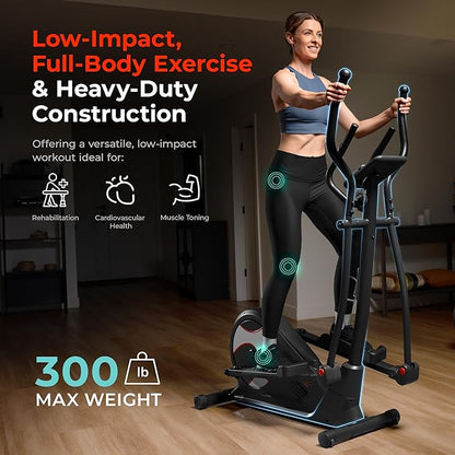 Sunny Health & Fitness Smart Endurance Elliptical Trainer w/Extended Stride, Home Cardio Exerciser & Full-Body Cross Training Machine, Exclusive SunnyFit App Bluetooth Link, Optional 14" & 18" Stride