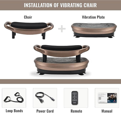 EILISON FITABS 3D Vibration Plate Exercise Machine - Oscillation, Pulsation + 3D Motion Vibration Platform | Whole Body Viberation Machine for Weight Loss, Shaping, Recovery, Toning, ABS