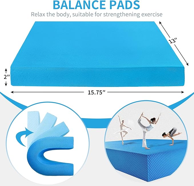 Foam Balance Pad,Balance Pads for Physical Therapy,Balance Mat Physical Therapy 2 inch Thick High Resilience