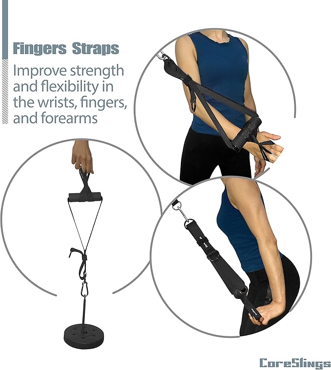 CoreSlings Cable Machine Handles with Finger Straps