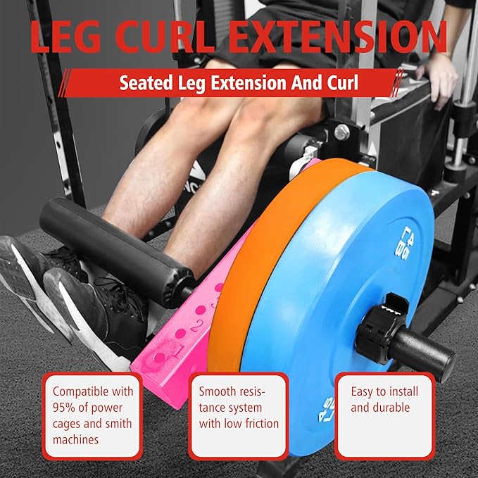 Seated Leg Strength Extension and Curl Athletic Practice Machine