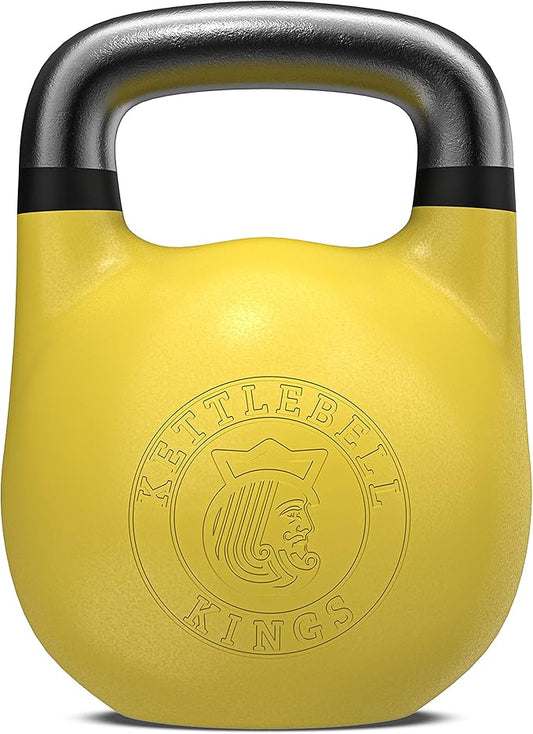 Kettlebell Kings Competition Kettlebells Weight (35mm handle) 8-48 KG | Hand weights Workout Gym Equipment & Strength training sets for Women & Men for Home Gym | Suitable for High Repetition Workouts