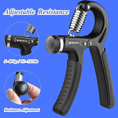 Hand Grip Suitable for Women, Kids and Other Small Hands. Hand Grip Strengthener Forearm Exerciser and Hand Workout Tool with Adjustable Resistance 11-132 lbs.