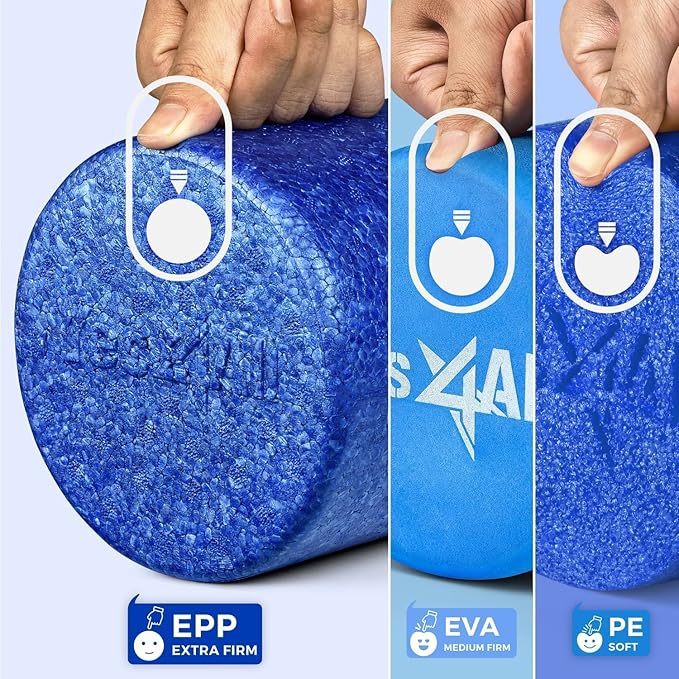 Yes4All High-Density Half Round EPP Foam Roller (36 inches - Blue)