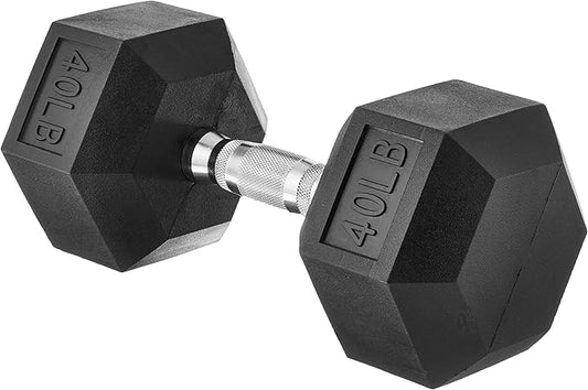 Amazon Basics Rubber Hex Dumbbell Hand Weight