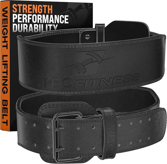 ProFitness Weight Lifting Belt for Men & Women - Premium 4" Wide Weight Belt for Men & Women Functional Fitness - Squat Belts for Men & Women Back Support, Deadlift & Powerlifting