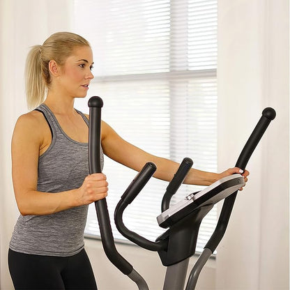 Sunny Health & Fitness Programmable 16 Electro-Magnetic Elliptical Cross Trainer Exercise Machine, Full-Body Cardio Equipment w/ 24 Pre-Built Workouts, 330LB Capacity,Optional Bluetooth w/SunnyFit App