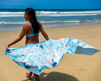 Elite Trend Microfiber Beach Towel - Extra Large 78x35 Inch Sand Free Quick Dry Towel for Travel, Swimming, Pool, Yoga, Hiking, Camping – Lightweight Fast Drying Microfiber Towel Compact for Adults