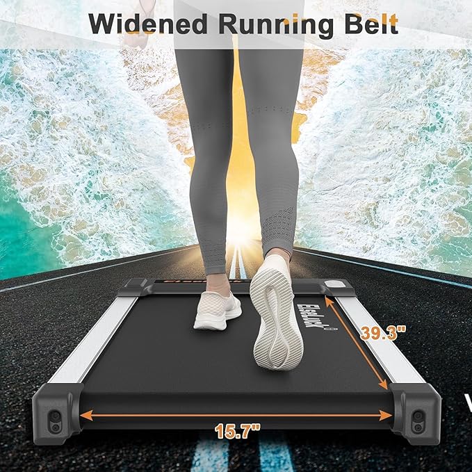 Walking Pad, Under Desk Treadmill for Home Office, 2 in 1 Portable Walking Treadmill with Remote Control, Walking Jogging Machine in LED Display