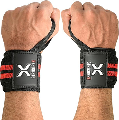 Wrist Straps for Weightlifting with Support for Men & Women 18", Gym Lifting Flexible Fit & Stiff Wrist Straps Workout Equipment,Powerlifting Strength Training & Push Ups