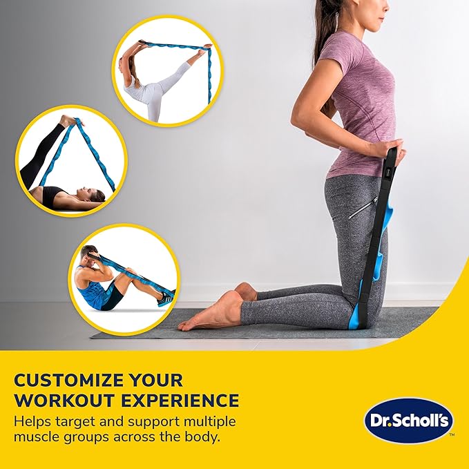 Dr. Scholl's Multi-Loop Deep Muscle Stretching Band - Balance & Stability, Joint Rehabilitation, Muscle Pain, Injuries, Arthritis