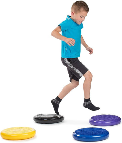 Wobble Cushion Balance Disc - Wobble Disc & Wiggle Seat, Balance Pads for Physical Therapy, Wobble Disk, Sensory Room Equipment - Wobble Seat