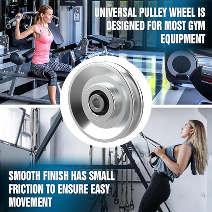 Essential Aluminum Pulleys for Gym Equipment, 3000lb Pulley Pro Home Cable Pulley System,Versatile and Extensive (Aluminum Alloy Pulley-2)