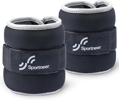 Sportneer Ankle Weights & Wrist Weights-0.5 1 2 3 4 5 Lbs Set of 2 for Men Women Kids Strength Training Arm and Leg Weights Set Comfortable and Soft Perfect for Dancing Running Walking Fitness Workout