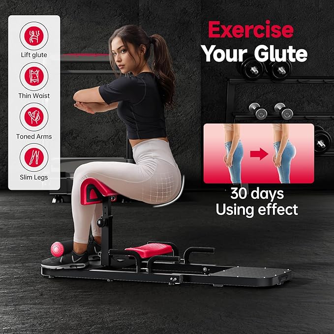 Hip Thrust Machine with High Resistance and Protectors 3D High