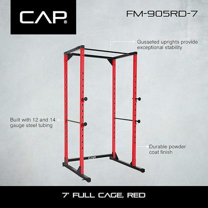 CAP Barbell Full Cage Power Rack Color Series | 6' or 7' Options