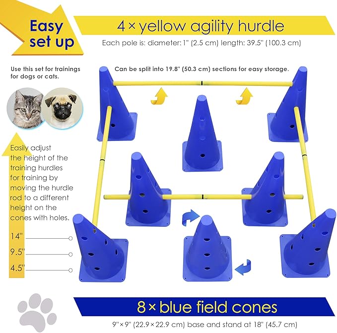 MiMu Hurdle Cone Set – Training Cones and