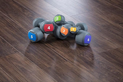 LIFE FITNESS STUDIO INDIVIDUAL GREY URETHANE 10LB DUMBBELL