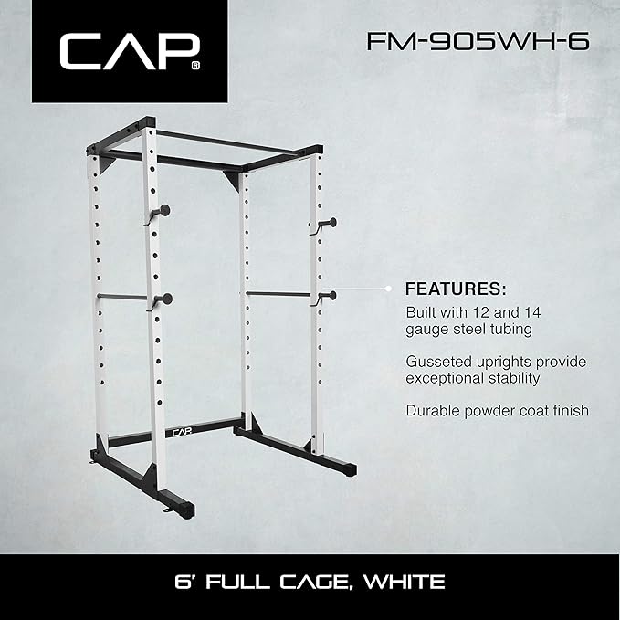 CAP Barbell Full Cage Power Rack Color Series | 6' or 7' Options