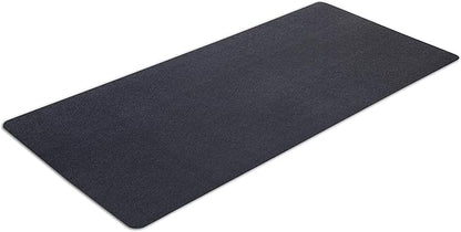 Exercise Equipment Mat for Under Treadmill, Rowing Machine, Elliptical Machine, Fitness Equipment, Home Gym Floor Protection, 30" x 66", Black