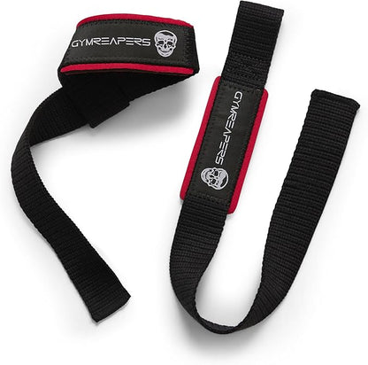 Gymreapers Lifting Wrist Straps for Weightlifting, Bodybuilding, Powerlifting, Strength Training, & Deadlifts - Padded Neoprene with 18 inch Cotton