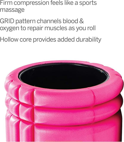 TriggerPoint GRID Patented Multi-Density Foam Massage Roller (Back, Body, Legs) for Exercise, Deep Tissue and Muscle Recovery - Relieves Muscle Pain & Tightness, Improves Mobility & Circulation (26")