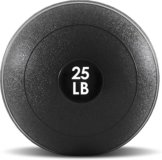 ProsourceFit Slam Medicine Balls 5, 10, 15, 20, 25, 30, 50lbs Smooth and Tread Textured Grip Dead Weight Balls for Strength and Conditioning Exercises, Cardio and Core Workouts