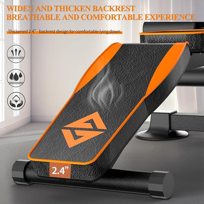 Adjustable Weight Bench, Multi-function Preacher Curl Bench for Home Gym, Foldable Leg Extension and Leg Curl Machine, weight capacity 660LBS.