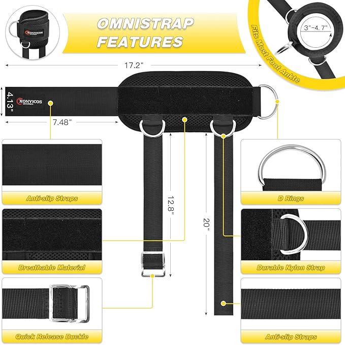 Adjustable Ankle Weights Straps for Cable Machine