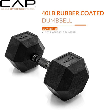 CAP Barbell Coated Hex Dumbbell Weight