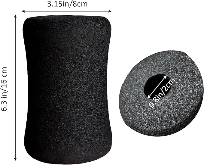 Foam Foot Pads Rollers Set of a Pair for Home Gym Exercise Machines Equipments