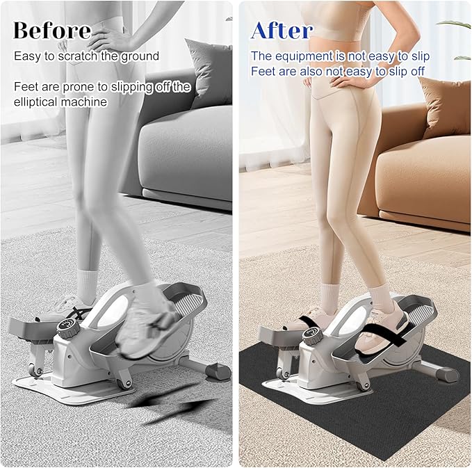 Rainmae Ellipse Leg Exerciser Machine Non-Slip Mat