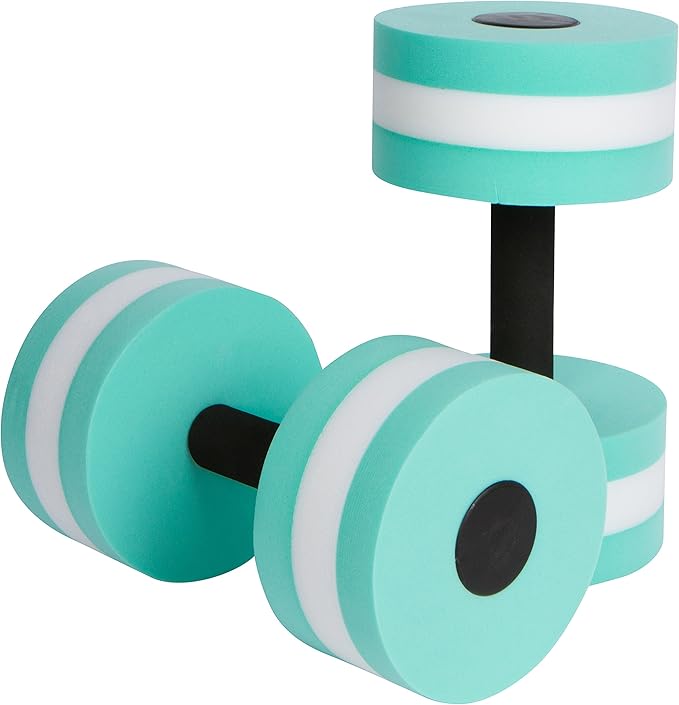 Lightweight Aquatic Exercise Dumbells - Set of 2 Foam - for Water Aerobics - By Trademark Innovations