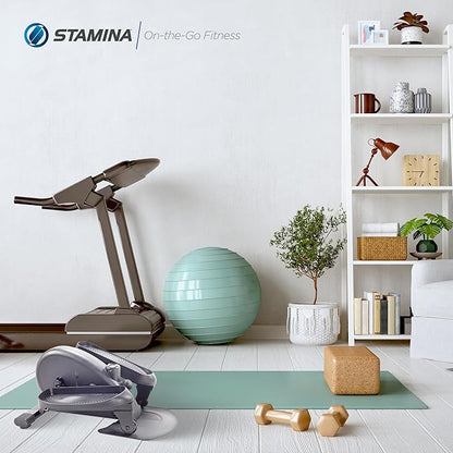 Stamina Inmotion Compact Strider Foot Exercise Machine - Under Desk Elliptical - Standing or Seated Elliptical Fitness Equipment