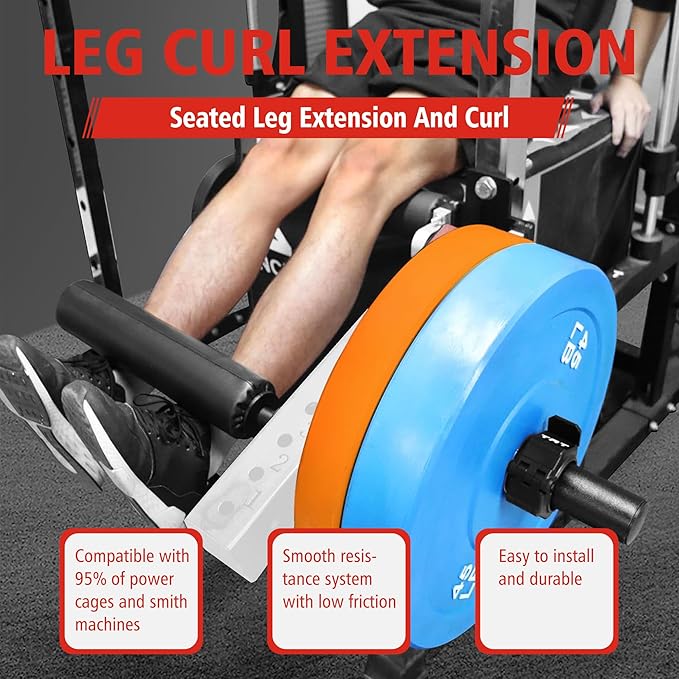 Seated Leg Strength Extension and Curl Athletic Practice Machine