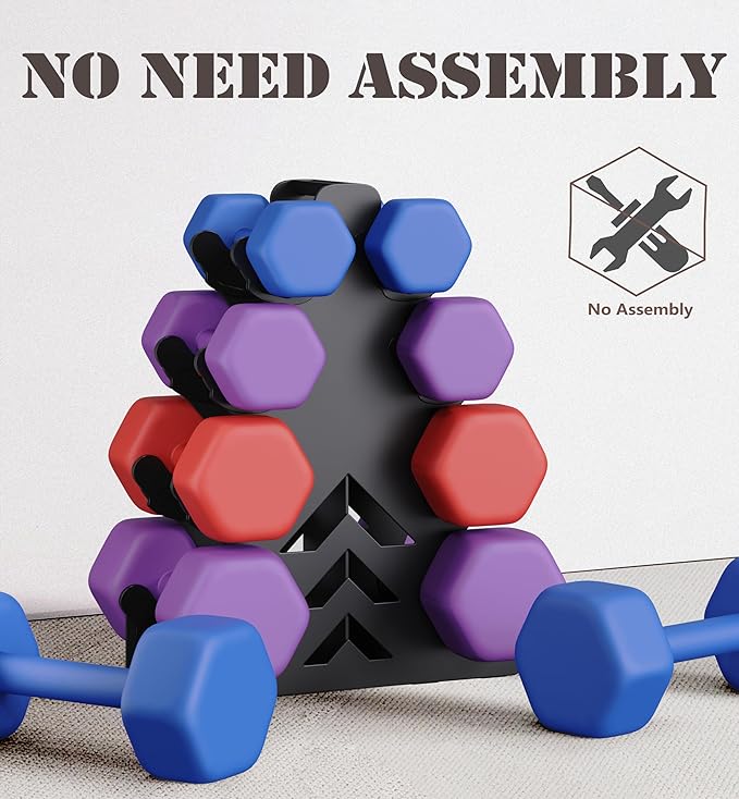 Small Dumbbell Rack Heavy Duty Dumbbell Stand Weight Stand for Dumbbells, Strength Training Dumbbell Racks Dumbbell Storage Rack, Rack Only