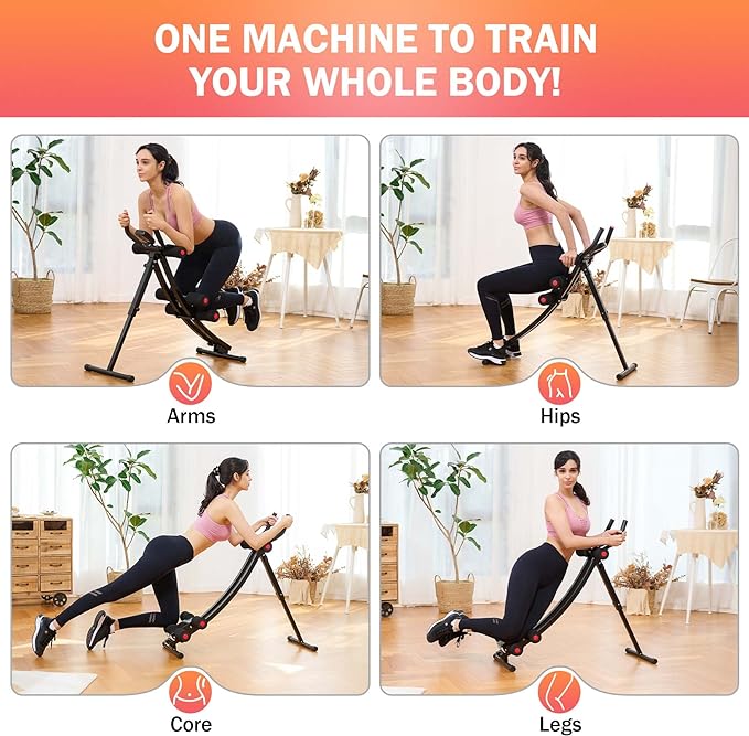 ZELUS Ab Machine for Home Gym 4 Intensities