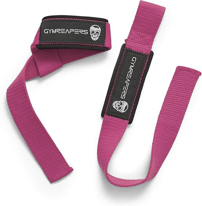 Gymreapers Lifting Wrist Straps for Weightlifting, Bodybuilding, Powerlifting, Strength Training, & Deadlifts - Padded Neoprene with 18 inch Cotton