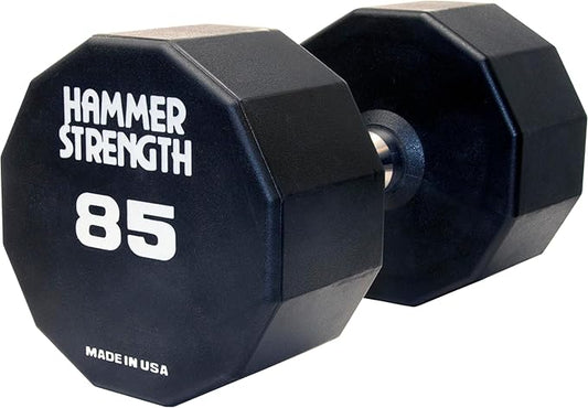 Hammer Strength 12 Sided Urethane Dumbbell 85Lb (1 Dumbbell)