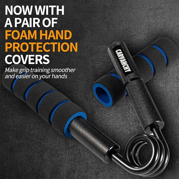 Grip Strength Trainer Set, 50-300LB(6 Pack), Wrist Forearm Strengthener, Metal No Slip, Hand Grip Gripper Strengthener for Strength Training and Exercise, Hand Workout Squeezer Grip Strength