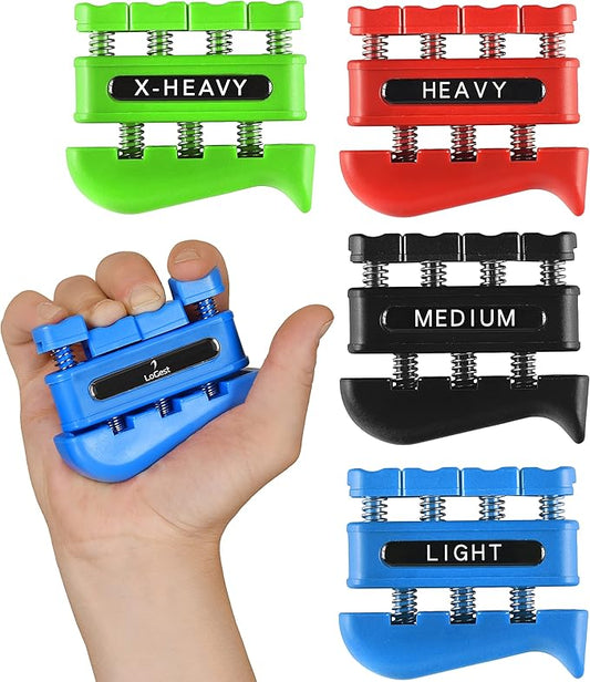 Finger Strengthener - Finger Exerciser for Forearm and Hand Strengthener - Hand Grip Workout Equipment for Musician, Rock Climbing and Therapy