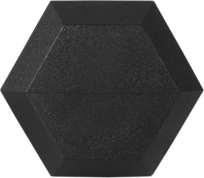 BalanceFrom Rubber Encased Hex Dumbbell in Pairs, Singles or Set