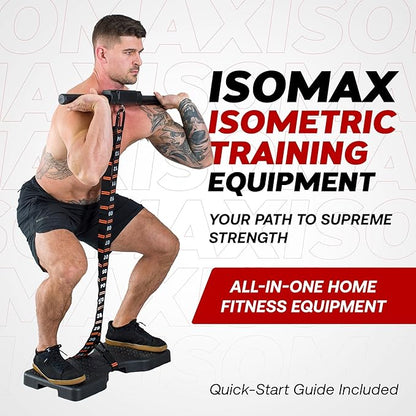 Isomax Isometric Training Equipment, Barbell with Digital Force Generation Meter, Isometric Handgrip for At Home Workouts, Isometric Exercise Equipment and All In One Workout Machine