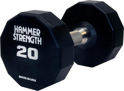 Hammer Strength 12 Sided Urethane Dumbbell 20Lb (1 Dumbbell)