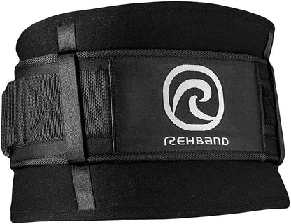 Rehband X-RX Back Support, Heavy weightlifting support 7mm neoprene, 2-in-1 back support with integrated lifting belt for heavy weight lifting workouts