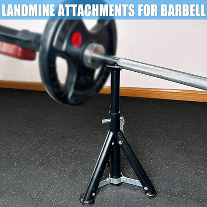 Viking Press Landmine Handle for 2-Inch Barbell, T-Bar Row Attachment Core Strength Training Accessories, Shoulder Press Landmine Attachment Equipment