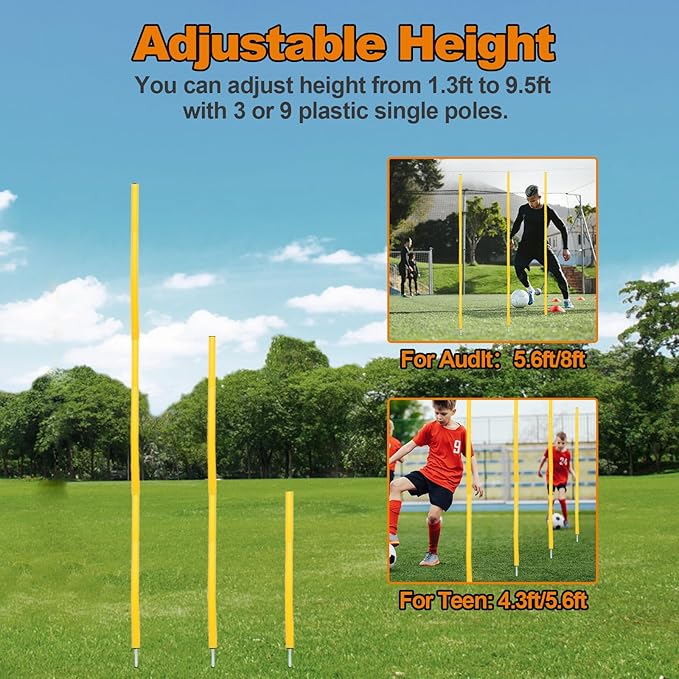 Soccer Agility Poles