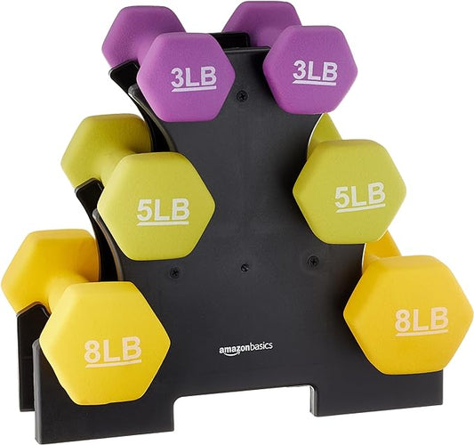 Amazon Basics Neoprene Dumbbell Hand Weights