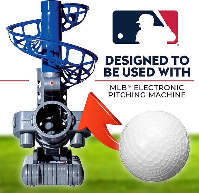 Franklin Sports MLB Kids Electronic Baseball Pitching Machine (6) Plastic 3+